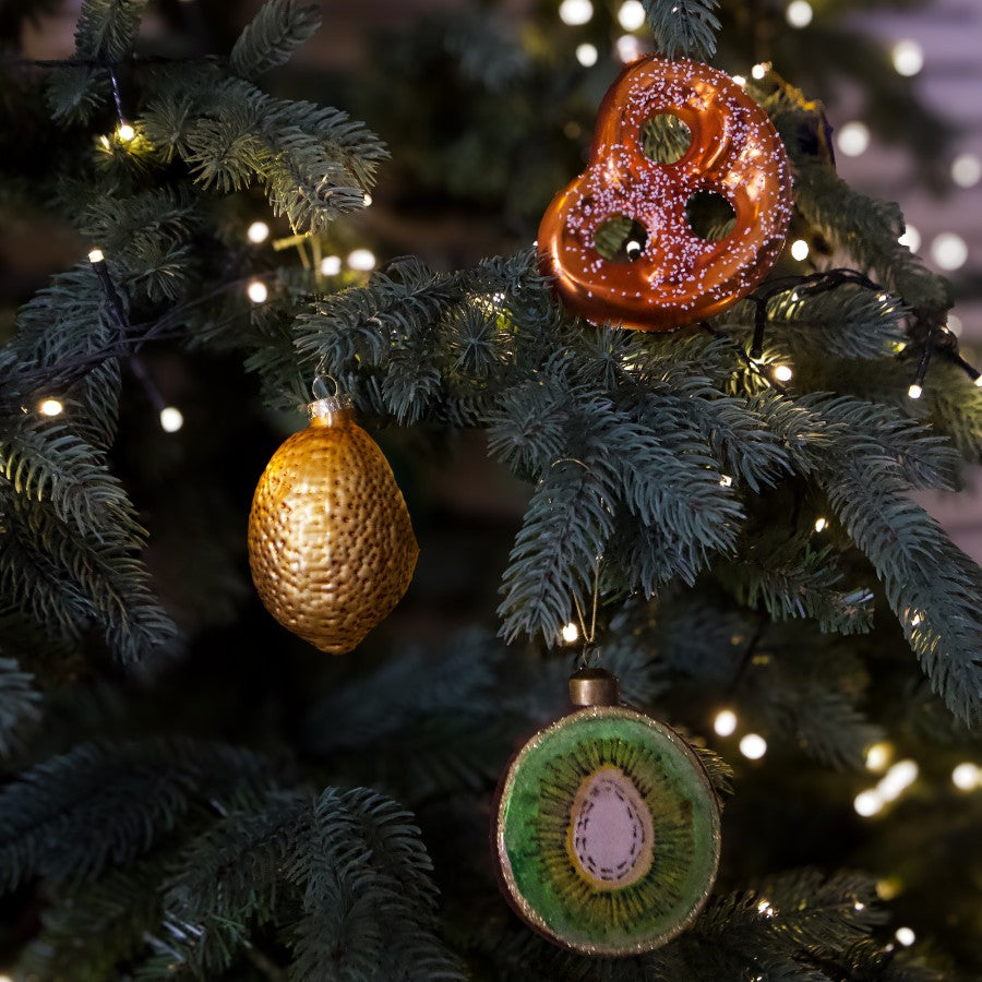 Glass Lemon Bunch Ornament