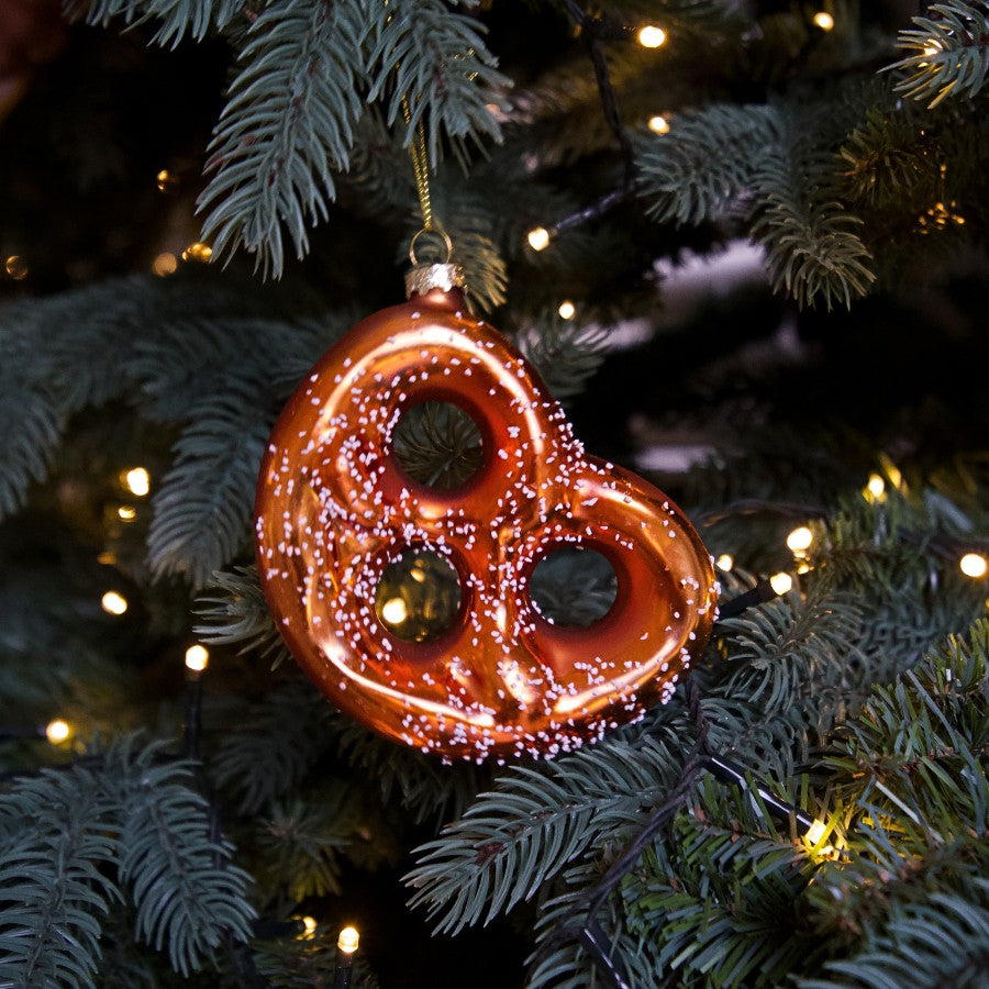 Glass Pretzel Ornament