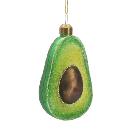 Sugared Avocado Glitter Decoration