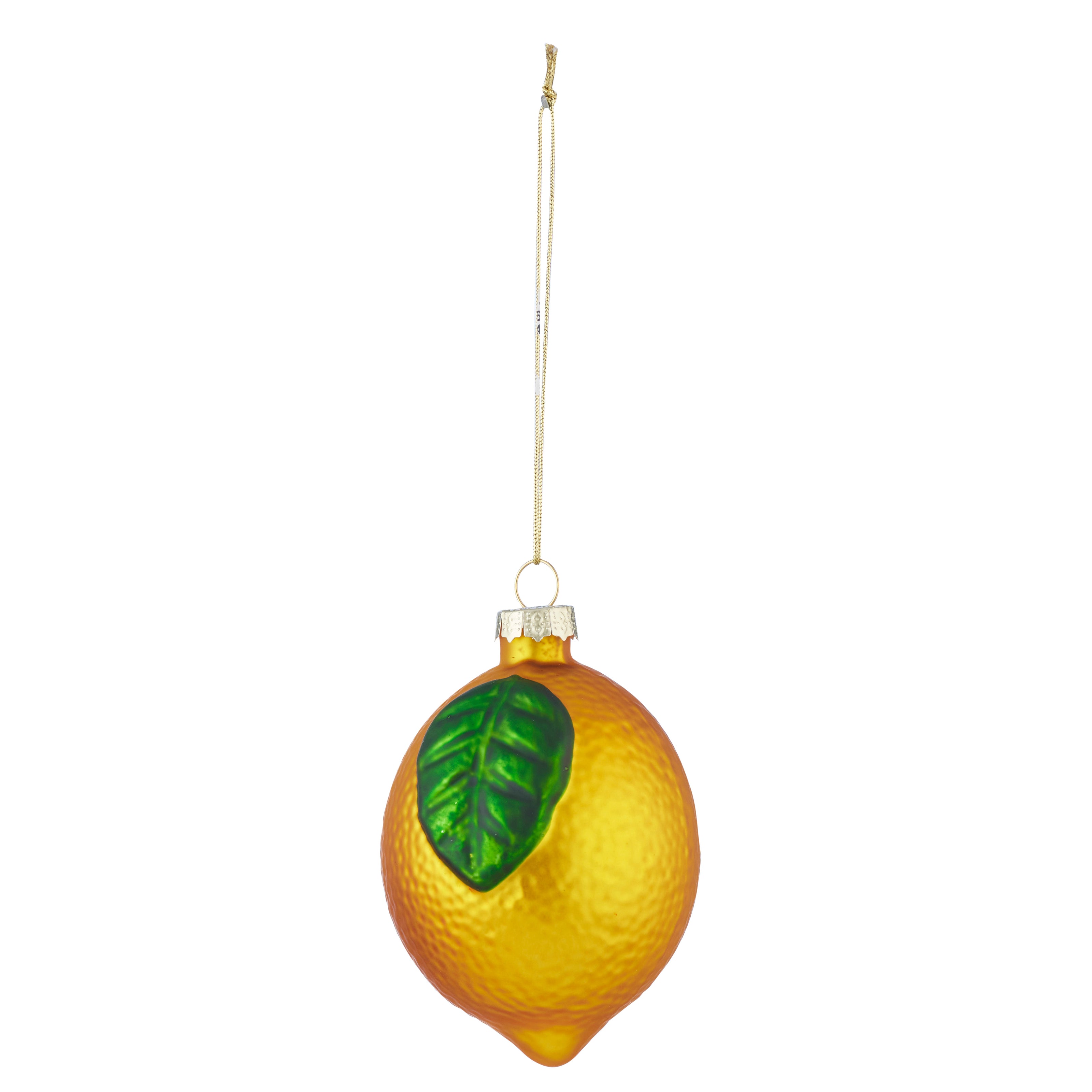 Glass Lemon Bunch Ornament